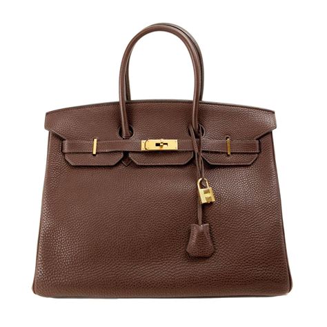 brown leather hermes bag